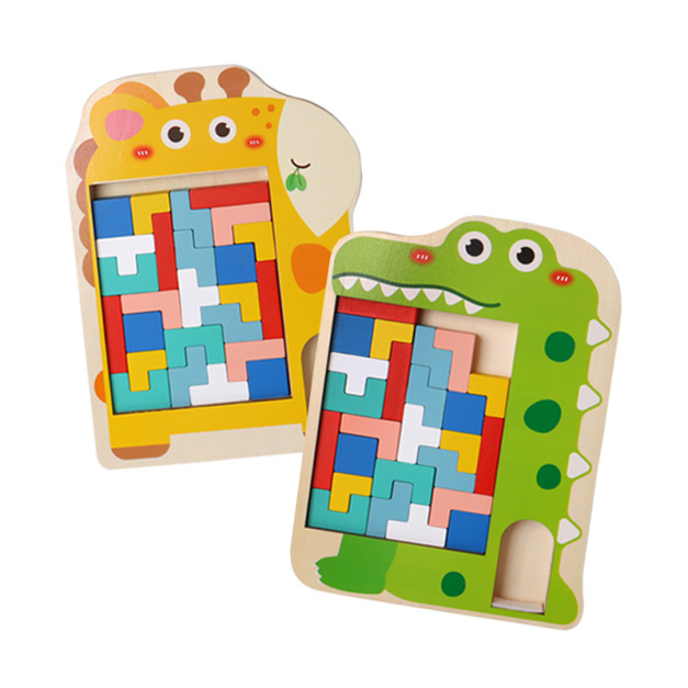 迷你可愛動物俄羅斯方塊積木