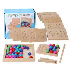木質夾珠對數遊戲