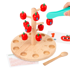 木製摘蘋果遊戲組