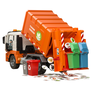 仿真可升降垃圾車