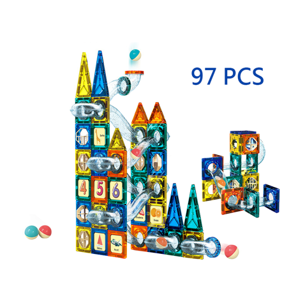 磁力滾珠管道積木 97pcs