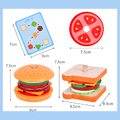 木製漢堡拼裝玩具 木製三明治拼裝玩具_5
