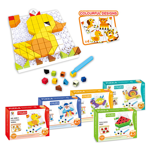 4-in-1 3D Block Puzzle