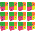 [Free shipping whithin the USA] 6-Inch PU Foam Dice - 48 PCS - Neon Colors