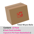 [Free shipping whithin the USA] 6-Inch PU Foam Basketball- 48 PCS - Neon Colors_1