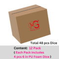 [Free shipping whithin the USA] 6-Inch PU Foam Dice - 48 PCS - Basic Colors_1