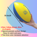 [Free shipping within the USA] 9-Inch PU Foam American Football - 48 PCS - Basic Colors_2
