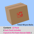 [Free shipping within the USA] 6-Inch PU Foam Soccer - 48 PCS - Basic Colors (Yellow)_1