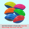 [Free shipping within the USA] 7.5-Inch PU Foam Spiral Football- 72 PCS_2