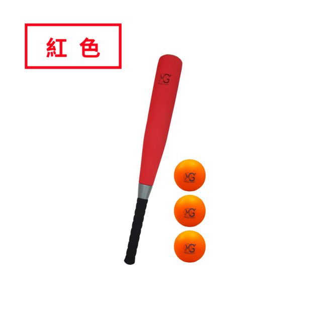 (紅)24吋胖胖棒1支+3顆樂樂球