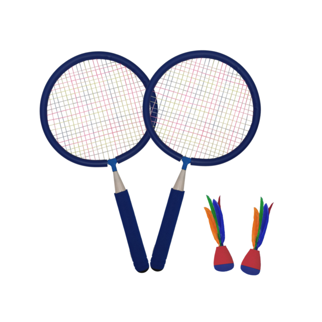 藍色(包邊 圓形 2顆毽子球)