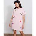 LAZY OAF DENIM PATCH TUNIC DRESS_1
