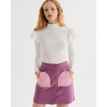 LAZY OAF PINK POCKET PURPLE SKIRT_2
