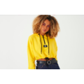 Lazy Oaf Yellow Cropped Hoodie_5