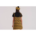 Lazy Oaf Yellow Check Pinny Dress_2