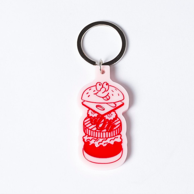 Lazy Oaf Big Burger Keyring