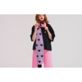 Lazy Oaf Black Hearts Pom Pom Scarf_5