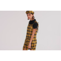Lazy Oaf Yellow Check Pinny Dress_3