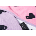 Lazy Oaf Black Hearts Pom Pom Scarf_4