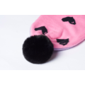 Lazy Oaf Black Hearts Pom Pom Scarf_3