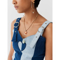 Lazy Oaf Double Denim Belt Strap Top_8