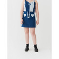 Lazy Oaf Double Denim Lace Up Skirt_7