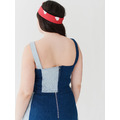 Lazy Oaf Double Denim Belt Strap Top_9