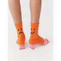 Lazy Oaf Happy Sad Orange Socks_5