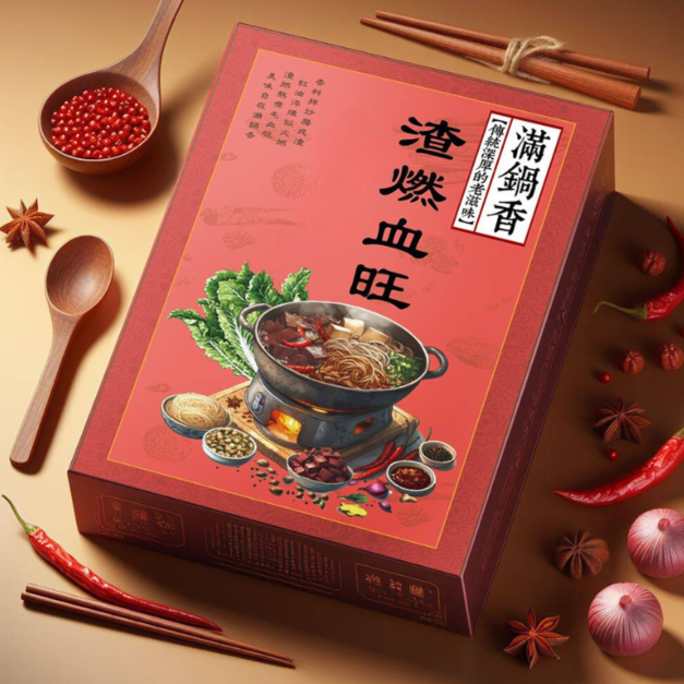 渣燃血旺豆腐煲 (葷食)
