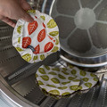 紅綠葉子綜合組 有機棉布微波爐套 3片_2