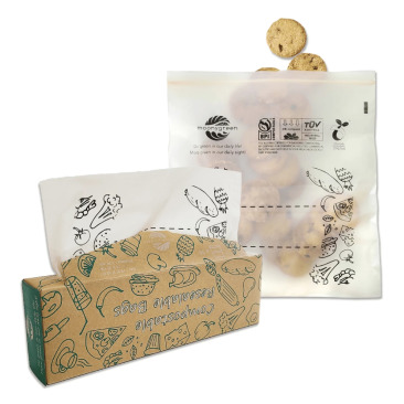 【MASSY 蜜可森林】Moonygreen 環保保鮮袋 食品保鮮密封袋(L) 30入/盒