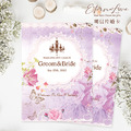 訂製明信片婚卡喜帖．編號MR01 法式優雅 浪漫紫．喜帖婚卡．贈信封及貼紙．喜帖免版費．少量喜帖印製．婚禮邀請卡 ╭＊EternaLove