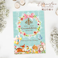 訂製明信片婚卡喜帖．編號MR08 森林派對 甜心粉．喜帖婚卡．贈信封及貼紙．喜帖免版費．少量喜帖印製．婚禮邀請卡 ╭＊EternaLove_1