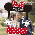 獨家創意款式．訂製米奇拍照框 拍照板 趣味好玩 迪士尼 Disney Micky 手持拍照邊框 拍照道具 婚禮 尾牙 活動 畢業 開幕╭＊EternaLove_1
