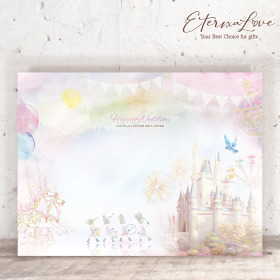 單軟式布式背板租借．編號MR18 繽紛樂園．300x225cm．組合式婚禮背板 (立體傘板 全省可寄)╭＊EternaLove