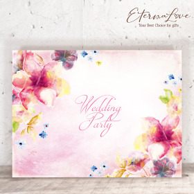 單軟式布式背板租借．編號MR12 唯美水彩 甜心粉．300x225cm．組合式婚禮背板 (立體傘板 全省可寄)╭＊EternaLove