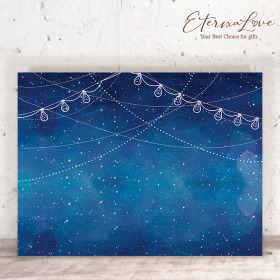 單軟式布式背板租借．編號MR13 絢麗繁星 星空藍．300x225cm．組合式婚禮背板 (立體傘板 全省可寄)╭＊EternaLove