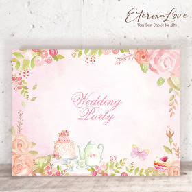 單軟式布式背板租借．編號MR20 甜蜜莊園．300x225cm．組合式婚禮背板 (立體傘板 全省可寄)╭＊EternaLove