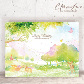 單軟式布式背板租借．編號MR15 綠野仙蹤 自然綠．300x225cm．組合式婚禮背板 (立體傘板 全省可寄)╭＊EternaLove