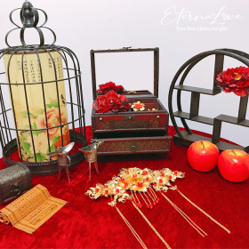 P01 Red China 中國胭脂紅．婚禮布置道具組租借 (全省可寄)．新年尾牙春酒 週歲慶生派對╭＊EternaLove