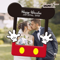 獨家創意款式．訂製米妮拍照框 拍照板 趣味好玩 迪士尼 Disney Minnie 手持拍照邊框 拍照道具 婚禮 尾牙 活動 畢業 開幕╭＊EternaLove_1