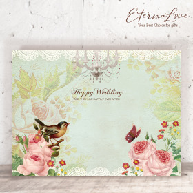 單軟式布式背板租借．編號MR05 幸福花園 自然綠．300x225cm．組合式婚禮背板 (立體傘板 全省可寄)╭＊EternaLove