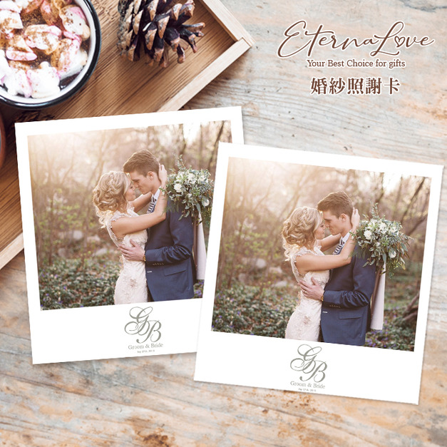 訂製個性化婚紗謝卡CW02～拍立得謝卡．相片謝卡．九宮格謝卡╭＊EternaLove