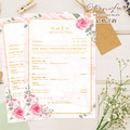 訂製結婚書約證書夾+書約組～編號MS04 玫瑰之心 甜心粉．戶政事務所結婚登記專用 結婚書約 結婚證書 書約夾 證書夾╭＊EternaLove_1
