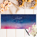訂做婚禮油畫布簽名綢(條) 含兩側鋁桿．編號MR14 星空藍╭＊EternaLove