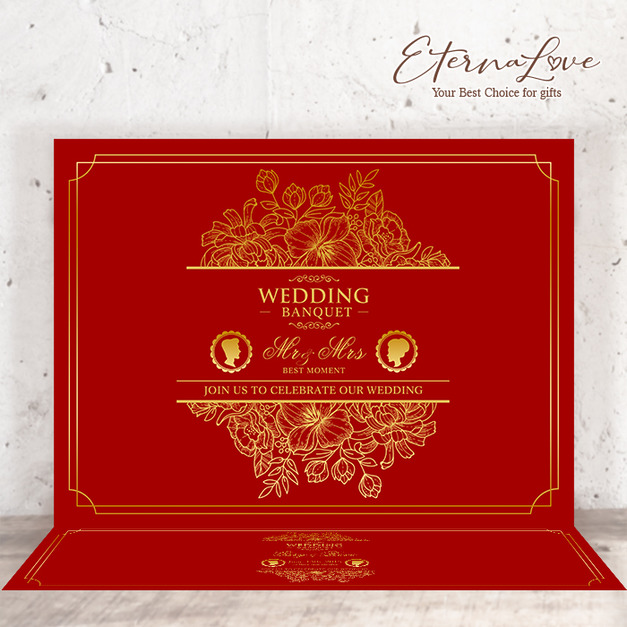 高質感婚禮佈置地貼 婚禮佈置地墊．編號MR22 胭脂紅╭＊EternaLove