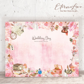 單軟式布式背板租借．編號MR16 夢遊仙境 甜心粉．300x225cm．組合式婚禮背板 (立體傘板 全省可寄)╭＊EternaLove