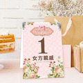 訂製囍宴桌卡．編號MR07 甜心粉．婚禮桌卡 囍宴桌卡 宴席菜單 ╭＊EternaLove_1