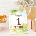 訂製囍宴桌卡．編號MR15 自然綠．婚禮桌卡 囍宴桌卡 宴席菜單 ╭＊EternaLove_1