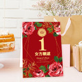 訂製囍宴桌卡．編號CH10 花魁紅．婚禮桌卡 囍宴桌卡 宴席菜單 ╭＊EternaLove_1